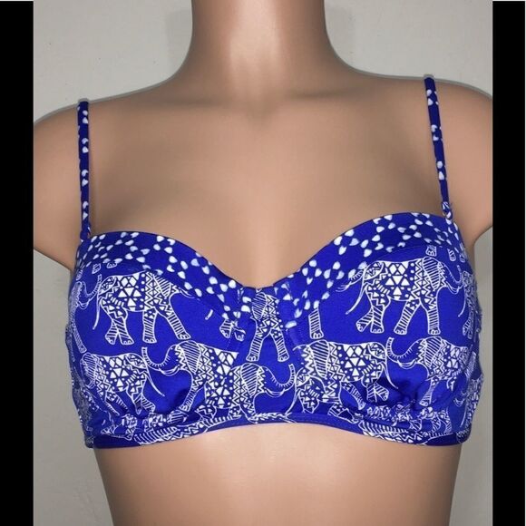 Elephant print corset style bikini top. NWOT - Picture 2 of 8